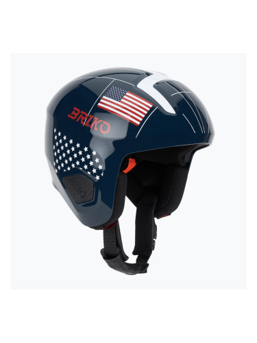 Скиорска каска Briko Vulcano 2.0 USA Mips shiny blue/white/cardinal red