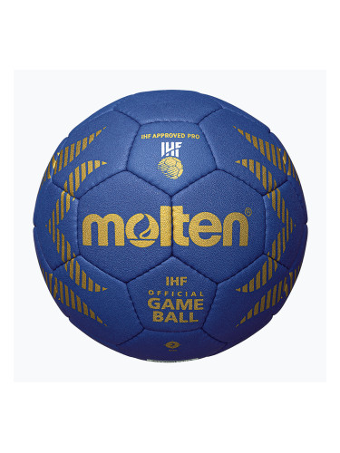 Хандбална топка Molten H3A5000-B OFFICIAL BALL IHF blue размер 3