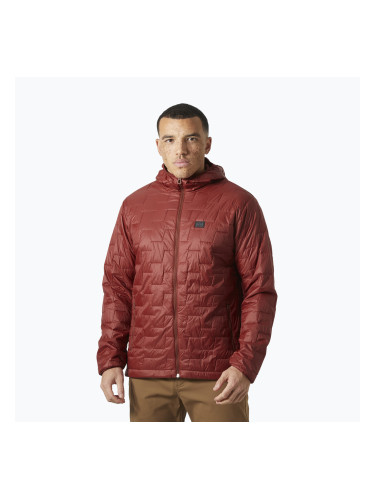 Мъжки хибридни якета Helly Hansen Lifaloft с качулка и изолатор mars red