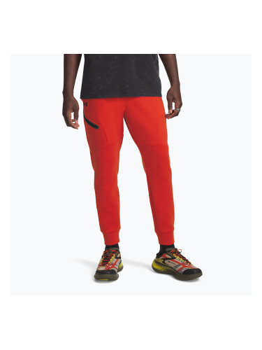 Мъжки панталони за тренировка Under Armour Unstoppable Fleece Jgr surplus orange black