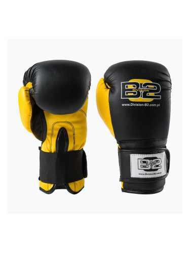 Боксови ръкавици Division B-2 черно-жълти DIV-TG01