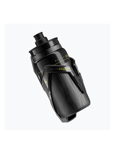 Комплект за велосипед - поставка Elite Custom Race Plus + бутилка Elite Fly Tex Maillot Jaune 550 ml black