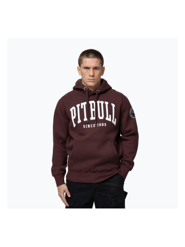 Мъжки суитшърт Pitbull Norton Hooded dark burgundy