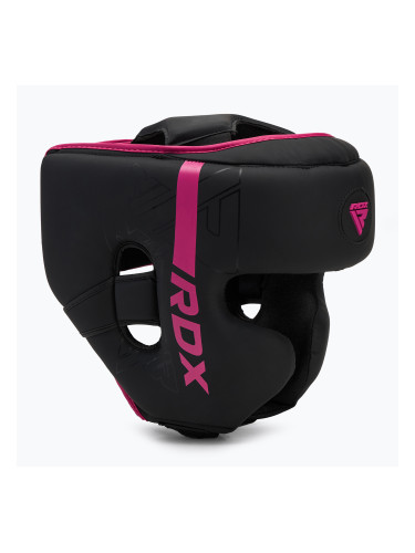 Боксова каска RDX F6 Kara Head Guard розова