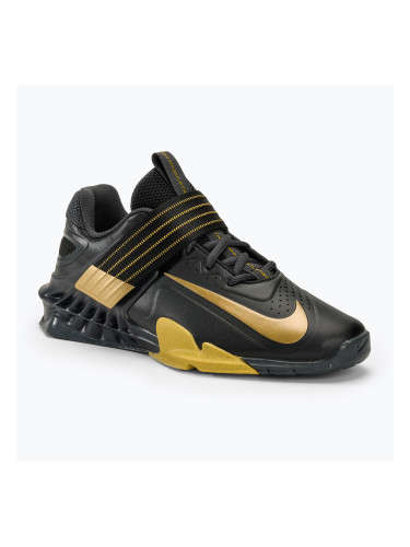 Обувки за вдигане на тежести Nike Savaleos black/met gold anthracite infinite gold