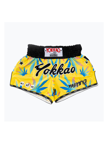 Мъжки шорти за тренировка YOKKAO Wax CarbonFit yellow