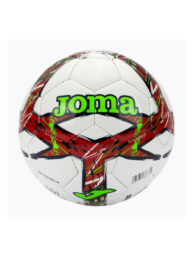 Футболна топка Joma Dali III red/fluor green: размер 5