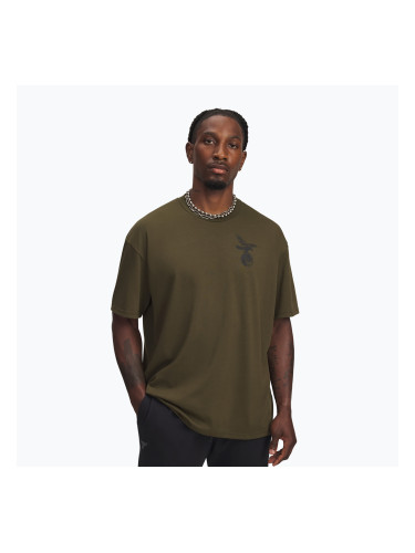 Мъжка тениска за тренировка Under Armour Project Rock Q4 expedition green/black