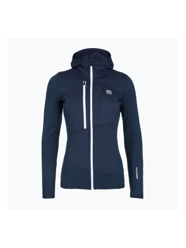 Дамски суитшърт ORTOVOX Fleece Grid Hoody deep ocean