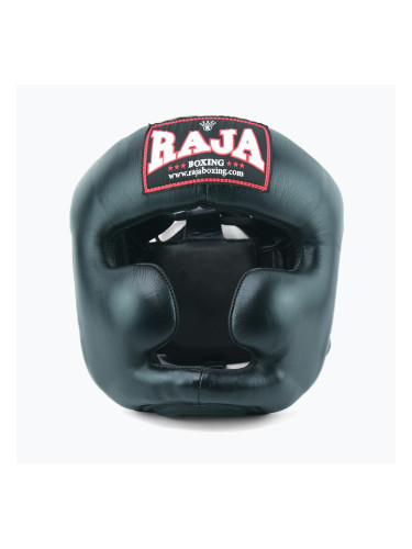 RAJA BOXING каска от естествена кожа черна