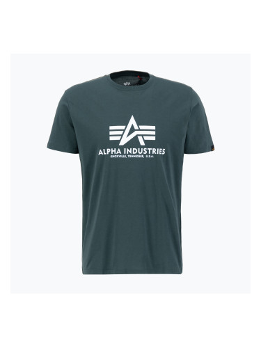 Alpha Industries мъжка тениска Basic navy green