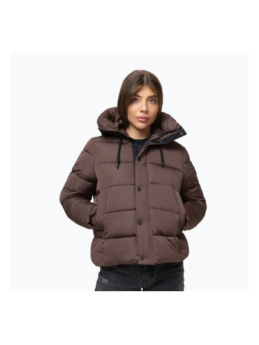 Дамско зимно яке Pitbull Amalia Padded Hooded dark chocolate