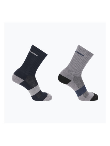 Чорапи Salomon Evasion Crew 2 чифта blue nightsts/monument