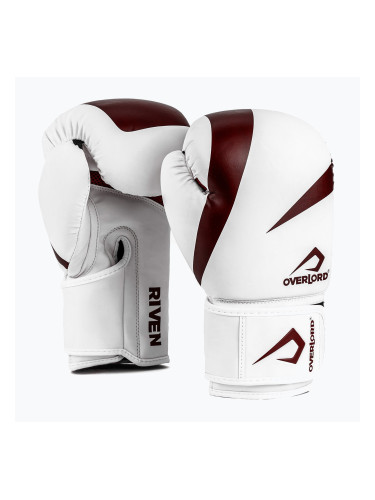 Боксови ръкавици Overlord Riven white/red