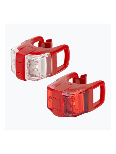 Комплект светлини за велосипед Kellys Twins II червен