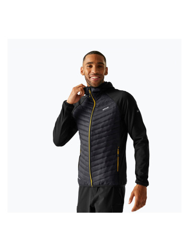 Мъжко хибридно яке REGATTA Andreson Hybrid black/ash/gold flake