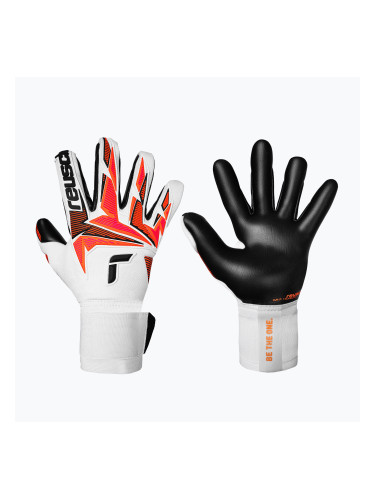 Вратарски ръкавици Reusch Attrakt Freegel Gold X white/shocking orange/black