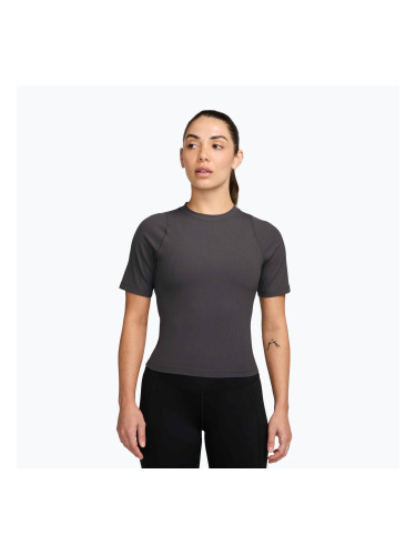 Дамска тениска Nike Zenvy Rib Dri-Fit thunder grey/white