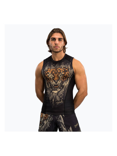Мъжки рашгард Venum Tiger Men'S Sleeveless Rashguard black/neon orange