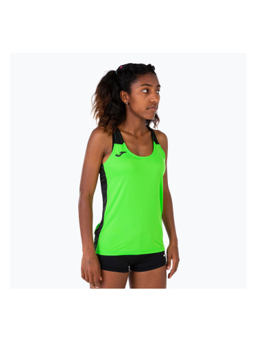 Дамска тениска за бягане Joma Record II Tank Top fluor green/black