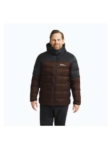 Мъжко пухено яке Jack Wolfskin Nebelhorn Down Hoody hot choc