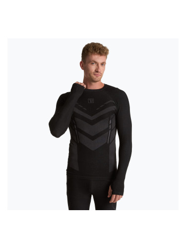 Дамски термоактивен суитшърт OneTeam ACHILL BAMBOO THERMO LIGHT PLUS black