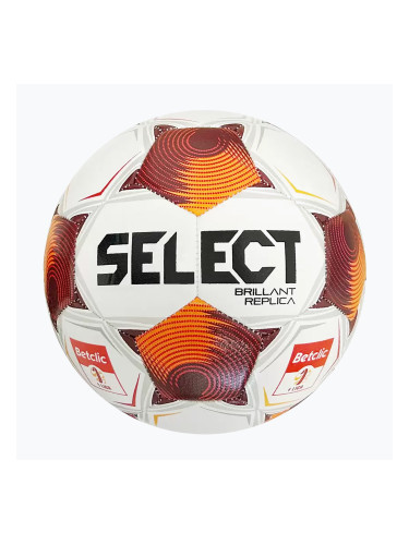 Футболна топка SELECT Brillant Replica Betclic v25 white/red размер 4
