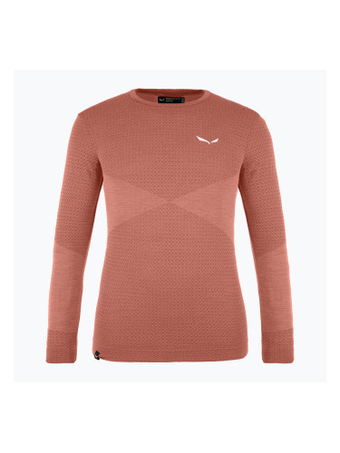 Детска термоактивна блуза с дълъг ръкав Salewa Zebru Med Warm AMR etruscan red