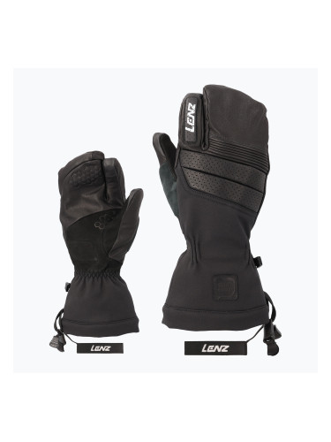 Мъжки скиорски ръкавици Lenz Think About Lobster black