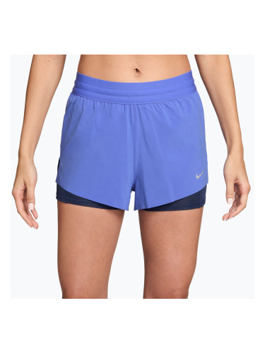 Дамски шорти за бягане Nike Swift Mid-Rise 2in1 sapphire/midnight navy