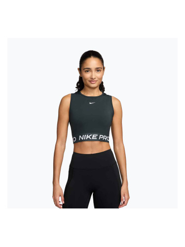 Дамска тениска за тренировка Nike Pro Dri-Fit seaweed/ white