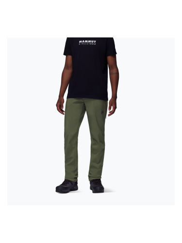Мъжки софтшел панталони Mammut Runbold Winter SO dark marsh