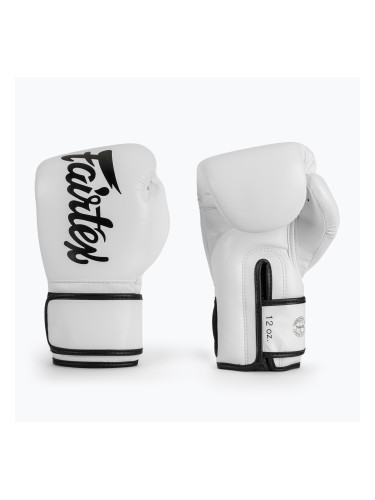 Боксови ръкавици Fairtex Microfiber white
