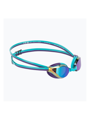 Детски очила за плуване Arena Python Mirror Jr emerald/peacock/plum