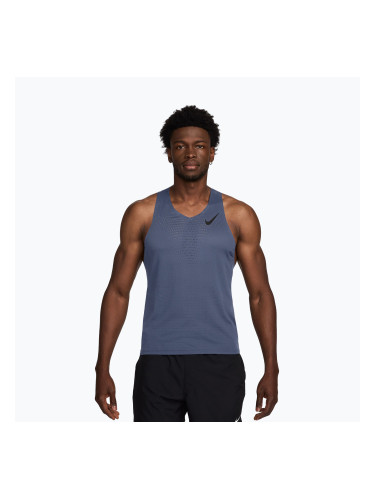 Мъжка тениска за бягане Nike AeroSwift Dri-Fit ADV diffused blue/black