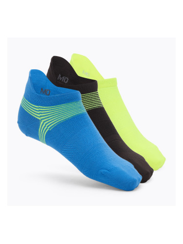 Мъжки чорапи Under Armour Dry Run Lite No Show 3 чифта blue atlantis/black/reflective