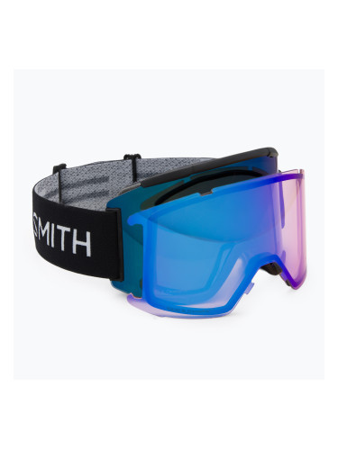 Скиорски очила Smith Squad XL black/chrpeverydaybluemirror/ stormbluesensormirror