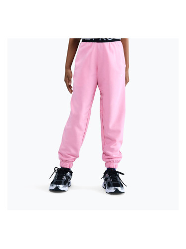 Детски панталони Nike Pro Fleece Dri-Fit med soft pink/med soft pink/black/white