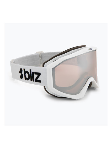 Скиорски очила Bliz Liner matte white/pink/silver mirror