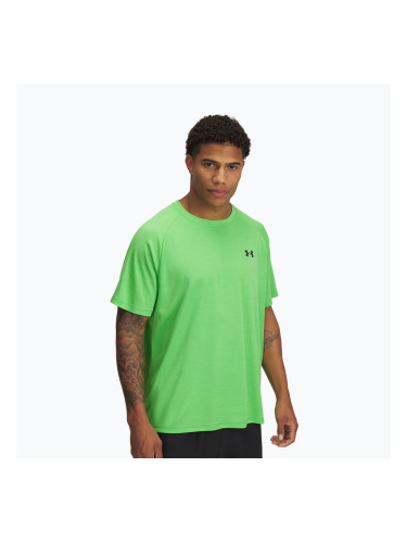 Мъжка тениска за тренировка Under Armour Tech Textured cyber green/green spark/black