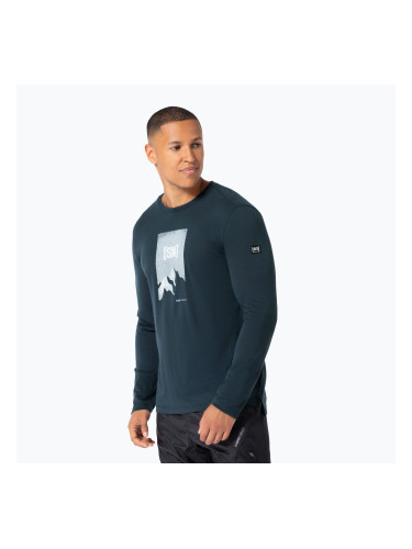 Мъжка блуза с дълъг ръкав Super.Natural 2 Pitch blueberry/various