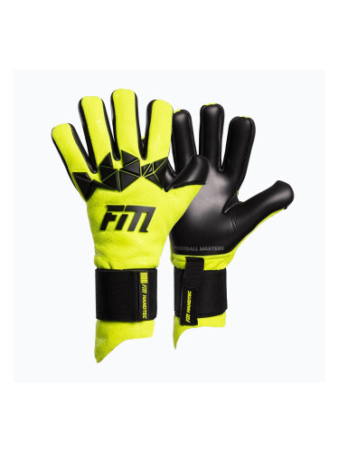 Вратарски ръкавици Football Masters Varis X PRO yellow fluo