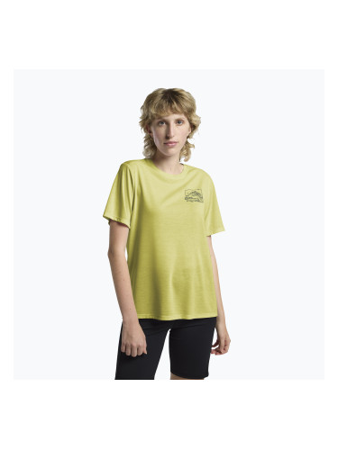Дамска тениска Jack Wolfskin Vonnan Graphic ridge leaf lemon ice