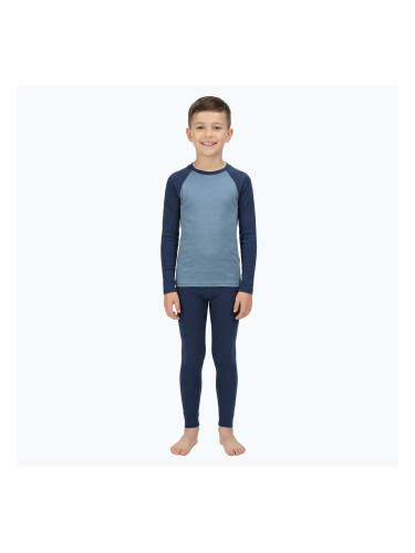 Детски комплект термо бельо WOOLCANO Merino SET0982 blue