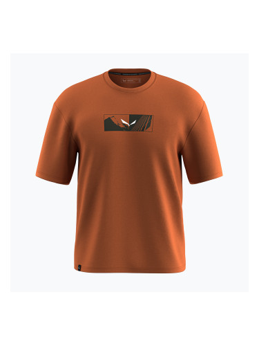 Мъжка тениска Salewa Eagle Hybrid Loose bombay brown