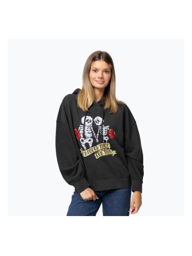 Дамски суитшърт Pitbull Thick & Thin Hooded dark graphite