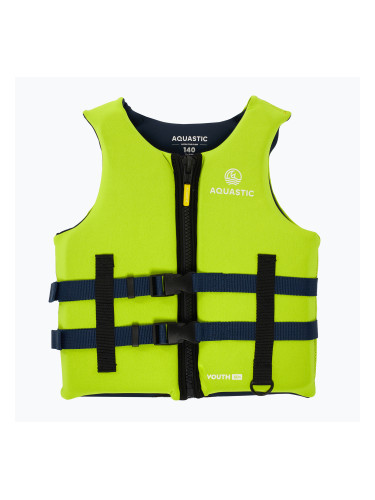 AQUASTIC Youth 50N зелена детска предпазна жилетка