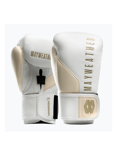 Hayabusa Mayweather Champ бели/златни боксови ръкавици