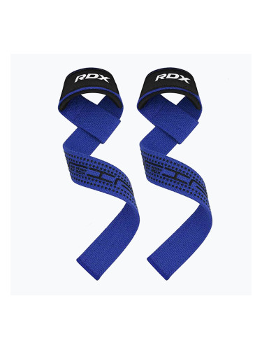 Каишки за вдигане на тежести RDX S4 Weightlifting Wrist Straps blue