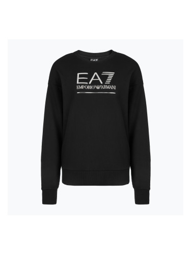 Мъжки суитшърт EA7 Emporio Armani Train Visibility black / silver